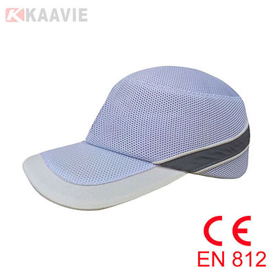 CE EN812 면 안전 범프 모자 야구 스타일 플랫 자수 로고