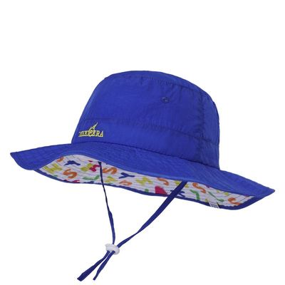 목 플랩을 가진 파란 58cm UV 30+ 사파리 태양 보호 물통 모자