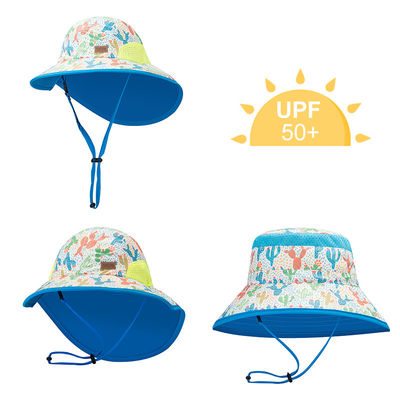 목 플랩을 가진 OEM ODM 여름 꽃 바닷가 옥외 물통 모자