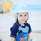 조정가능한 넓은 테두리 아이들의 물통 모자 UV 50+ 100%년 면