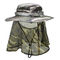 목 커버가있는 62cm UPF 50+ 야외 UV 보호 남녀 공통 버킷 모자