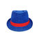 남여 공용 Fedora 파나마 Trilby 모자 조정가능한 파란 색깔 주문 로고 56cm