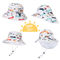 아이 아이들을 위한 UPF 경량 통기성 물통 모자 UV 보호