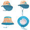 조정가능한 목 플랩 아이들의 물통 모자 46cm UV 보호 OEM ODM