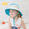 여름 UV 보호 물통 모자 아기를 위한 둥근 테두리 100% 폴리에스터 46cm