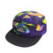 사용자 지정 플랩 테두리 수 놓은 Snapback 모자 5 패널 Pantone 색상