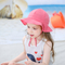 목 플랩 턱 스트랩 태양 모자가있는 유아용 넓은 챙 어린이 놀이 모자