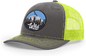투 톤 6은 트럭 운전자 모자 평범한 포도주 엠브로이드된 인쇄된 로고에 판벽널을 끼웁니다